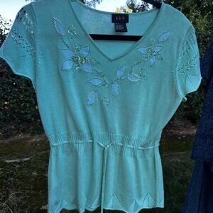 90s RQT Knit Fairycore Top Size S